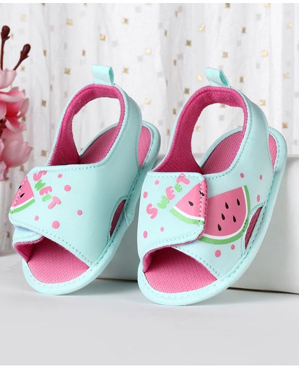 Cute Walk by Babyhug Booties With Mermaid Design - Blue