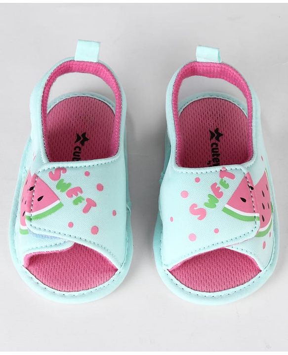 Cute Walk by Babyhug Booties With Mermaid Design - Blue