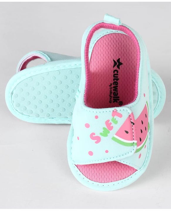 Cute Walk by Babyhug Booties With Mermaid Design - Blue