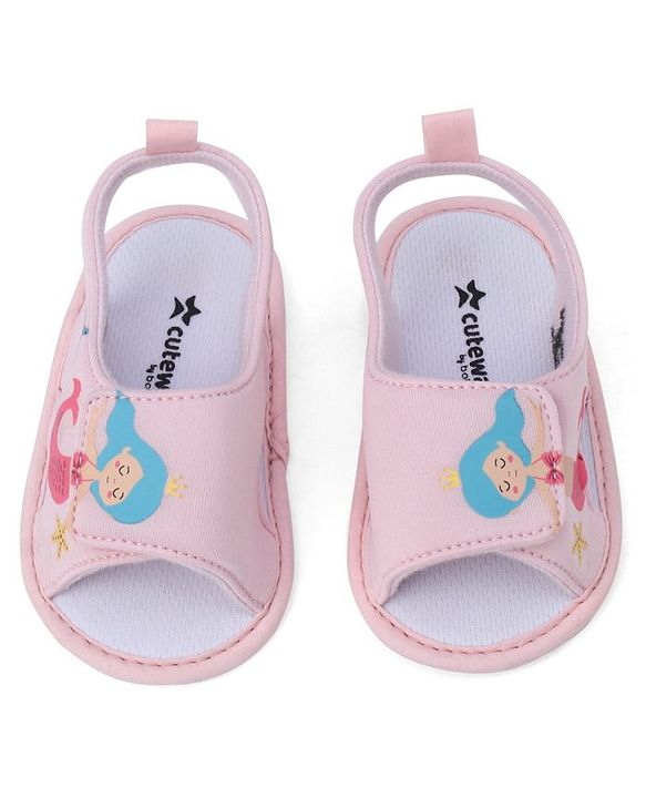 Cute Walk by Babyhug Booties With Mermaid Design - Blue