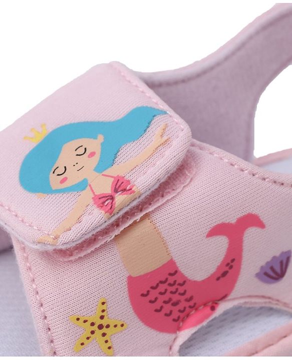 Cute Walk by Babyhug Booties With Mermaid Design - Blue