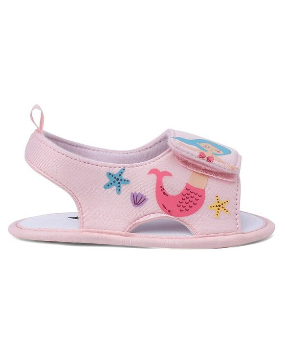 Cute Walk by Babyhug Booties With Mermaid Design - Blue