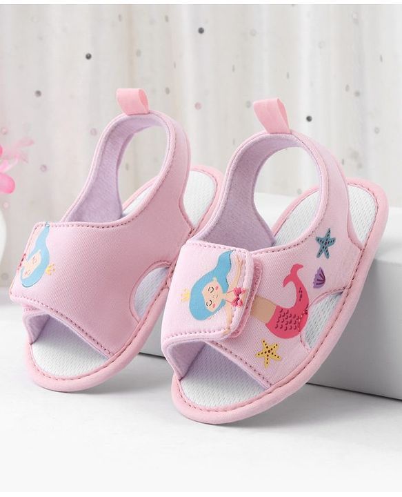 Cute Walk by Babyhug Booties With Mermaid Design - Blue