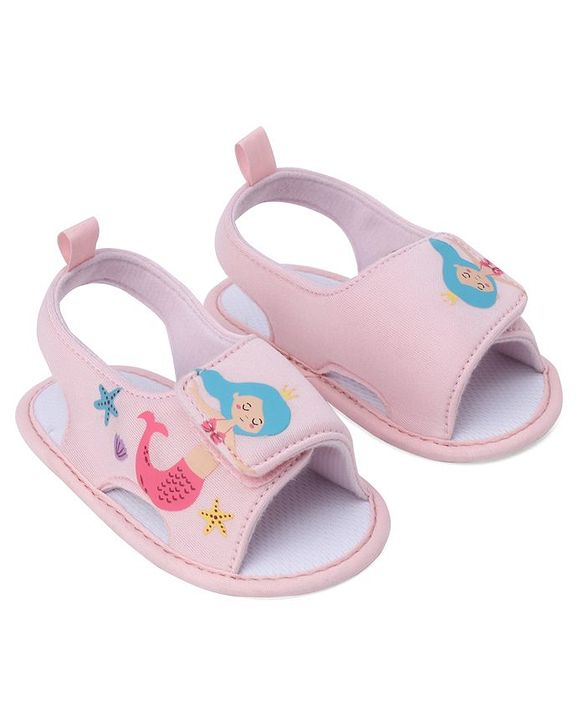 Cute Walk by Babyhug Booties With Mermaid Design - Blue