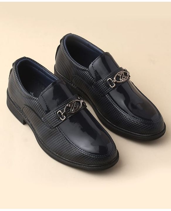 Cute Walk by Babyhug Slip On Solid Oxford Shoes - Black