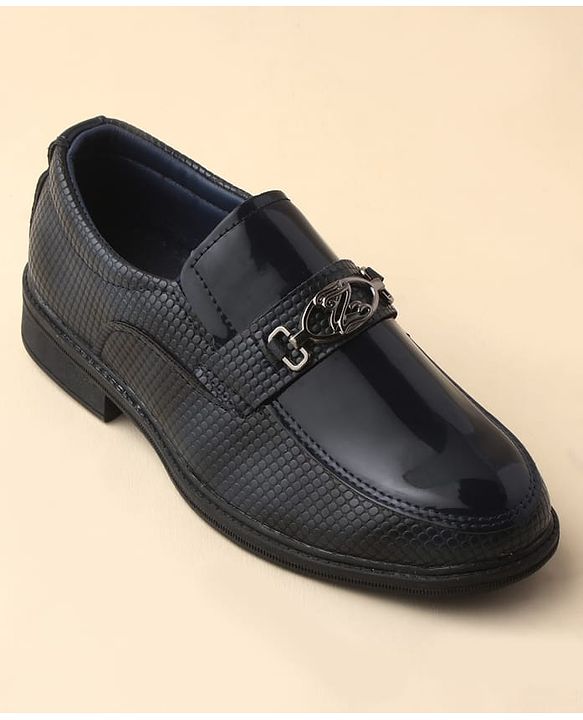 Cute Walk by Babyhug Slip On Solid Oxford Shoes - Black