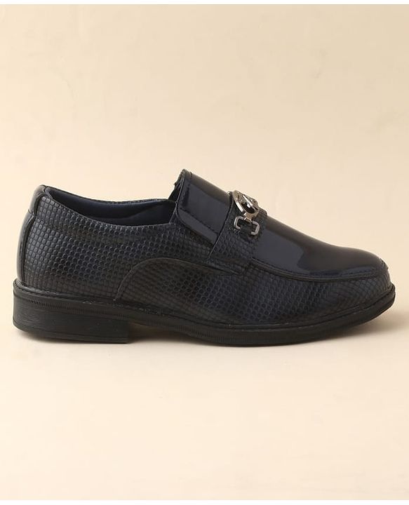 Cute Walk by Babyhug Slip On Solid Oxford Shoes - Black