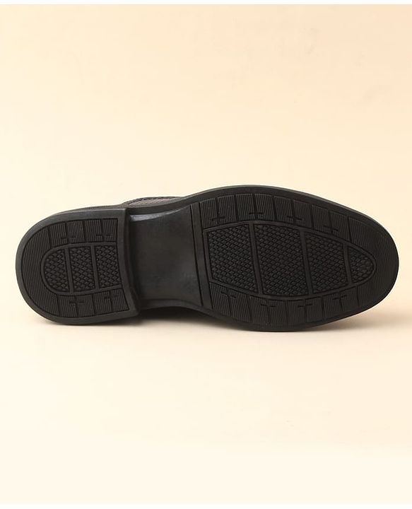 Cute Walk by Babyhug Slip On Solid Oxford Shoes - Black