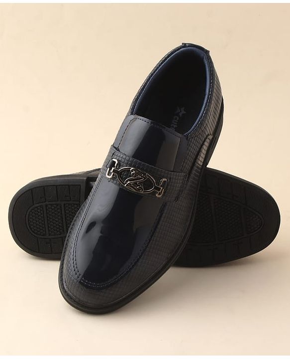 Cute Walk by Babyhug Slip On Solid Oxford Shoes - Black