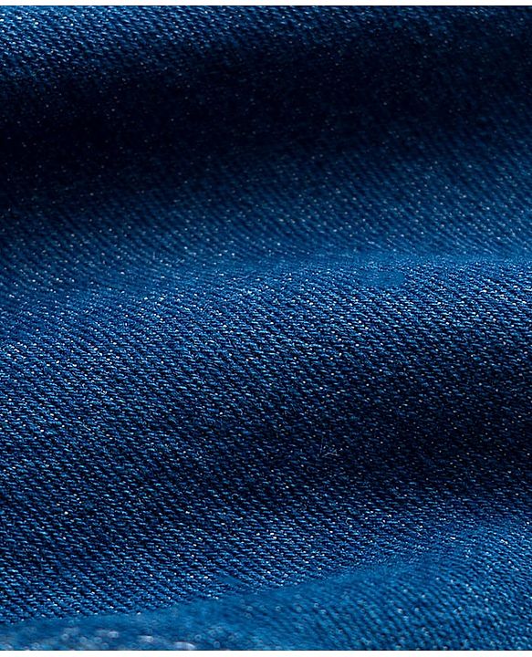 Babyhug Denim Full Length Washed Jeans With Stretch - Navy Blue