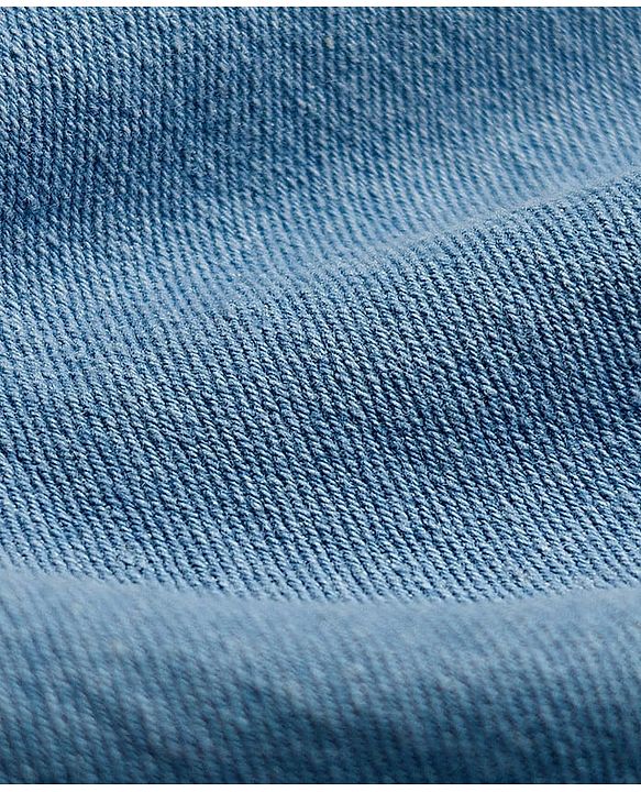 Babyhug Denim Full Length Washed Jeans With Stretch - Navy Blue