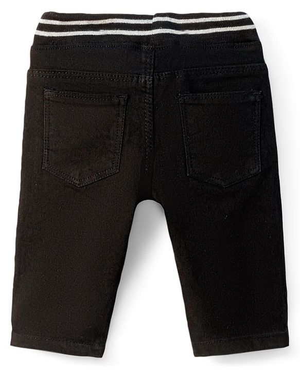 Babyhug Denim Washed Capri - Navy Blue