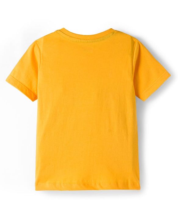 Babyhug 100% Cotton Knit Half Sleeves T-Shirts With Nautical Theme Print Pack of 3 - Yellow Red & Blue