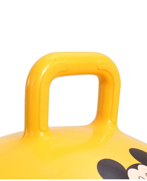 Babyhug Disney HOP Ball 58 cm - Yellow| Bounce Rubber Hop Ball| Jumping & Bouncing Ball For Boys Girls| Indoor & Outdoor Activity Toy| Best Activity Gift For Kids| BIS Certified| 45kg Weight Capacity
