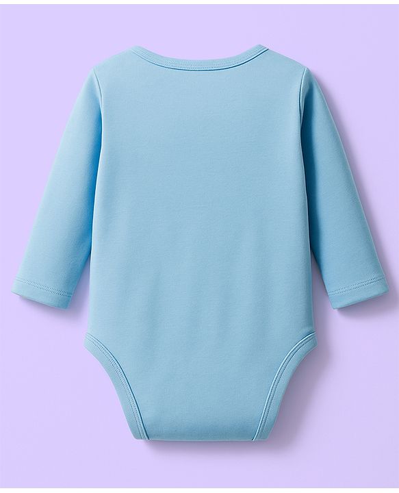 Babyhug 100% Cotton Interlock Knit Onesies With Vehicle Print Pack Of 3 - Yellow White & Blue