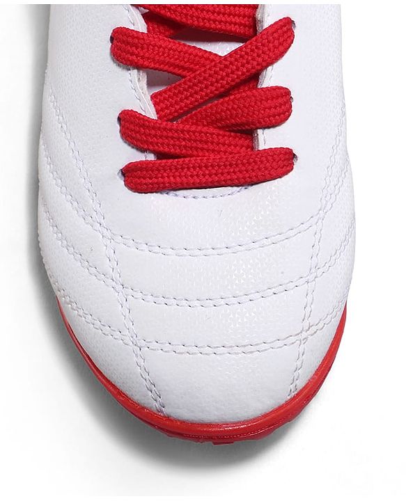 Pine Active Lace Up Football Shoes With Logo Design - White