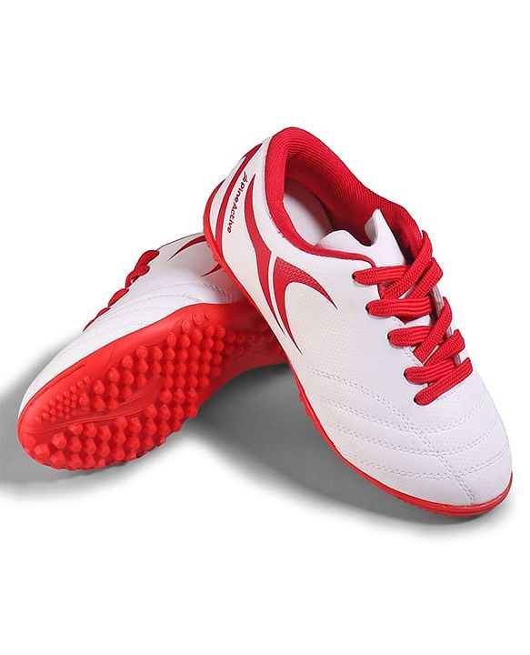 Pine Active Lace Up Football Shoes With Logo Design - White