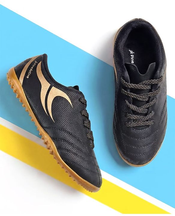 Pine Active Lace Up Football Shoes With Logo Design - White