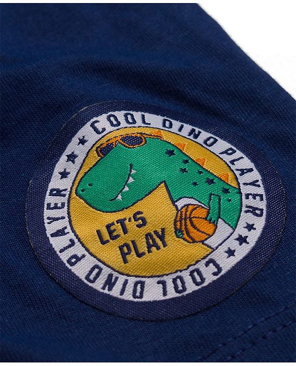 Babyhug Cotton Knit Full Sleeves T-Shirt With Text Print - Green