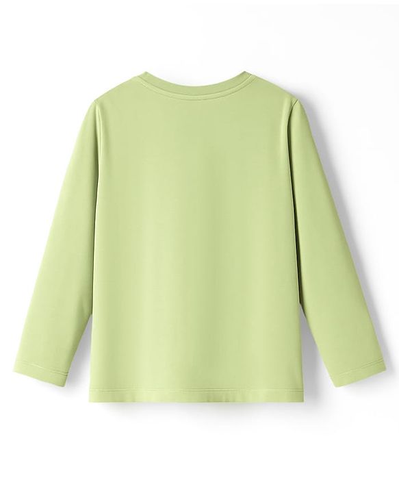 Babyhug 100% Cotton Full Sleeves T-Shirt With Animal Print - Olive Green