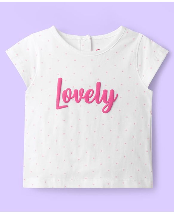 Babyhug 100% Cotton Knit Half Sleeves T-Shirts with Floral & Butterfly Print Pack of 5 - Multicolor