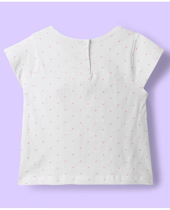Babyhug 100% Cotton Knit Half Sleeves T-Shirts with Floral & Butterfly Print Pack of 5 - Multicolor