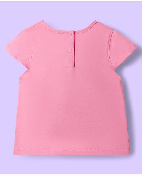 Babyhug 100% Cotton Knit Half Sleeves T-Shirts with Floral & Butterfly Print Pack of 5 - Multicolor