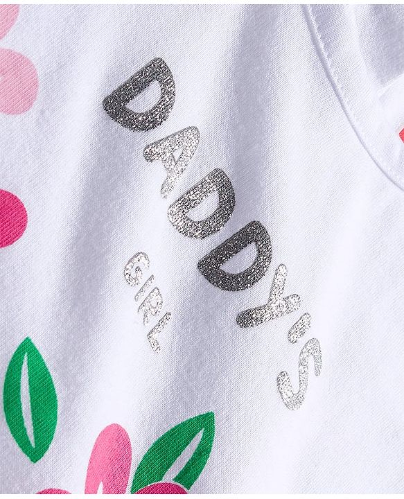 Babyhug 100% Cotton Knit Half Sleeves T-Shirts With Floral & Polka Dot Print Pack of 5 - Multicolor