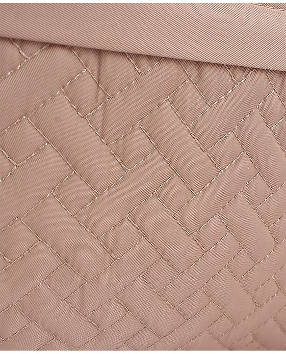 Babyhug 2-in-1 Premium Quilted Multifunctional Tote & Backpack for Travel-  Beige| Convertible Carry| Independent Shoe Compartment| Dry & Wet Separation|Insulated Bottle Pouch|Large Capacity Organizer