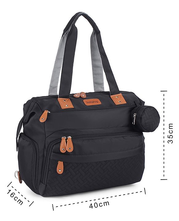 Babyhug 2-in-1 Premium Quilted Multifunctional Tote & Backpack for Travel-  Beige| Convertible Carry| Independent Shoe Compartment| Dry & Wet Separation|Insulated Bottle Pouch|Large Capacity Organizer