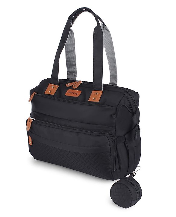 Babyhug 2-in-1 Premium Quilted Multifunctional Tote & Backpack for Travel-  Beige| Convertible Carry| Independent Shoe Compartment| Dry & Wet Separation|Insulated Bottle Pouch|Large Capacity Organizer