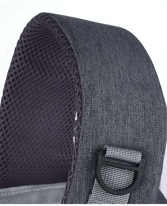 Babyhug Premium Multipurpose Diaper Backpack - Black Grey| USB Charging Port| Insulated Bottle Pockets| Diaper Changing Mat| Padded Shoulder Strap|Side Bottle Pocket|Wipes Dispenser| Water Resistant