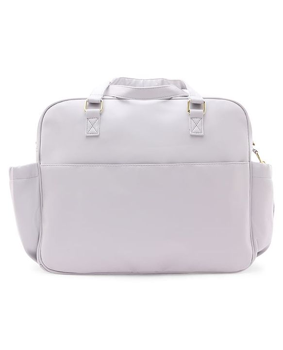 Babyhug 2 -In - 1 Quilted Sling cum Tote Diaper Bag for Travel -2.1L- Grey