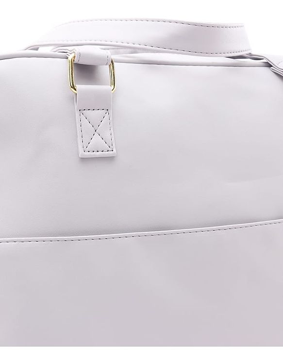 Babyhug 2 -In - 1 Quilted Sling cum Tote Diaper Bag for Travel -2.1L- Grey