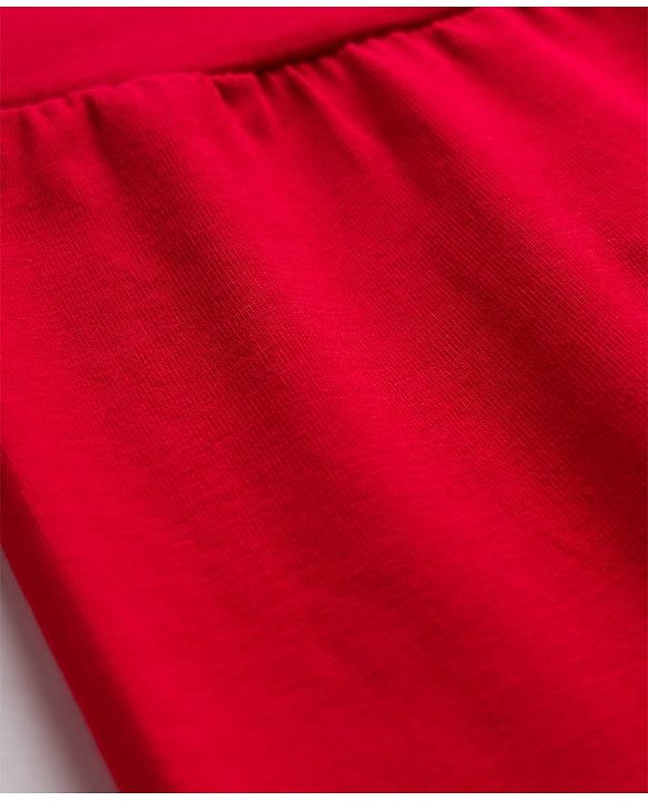 Pine Kids Cotton Lycra Knit Full Length Solid Colour Leggings - White