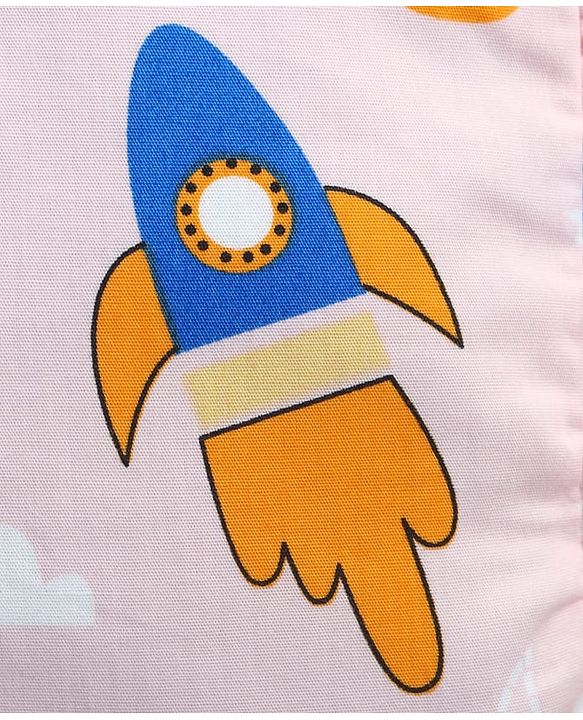 Babyhug Head Shaping Mustard Seed Pillow Penguin Print - Blue| 1 Kg Natural Rai| Cotton Removable Cover| Natural Warming Property|Prevents Cold & Flat Head Syndrome| NewBorn Neck & Shoulder Support