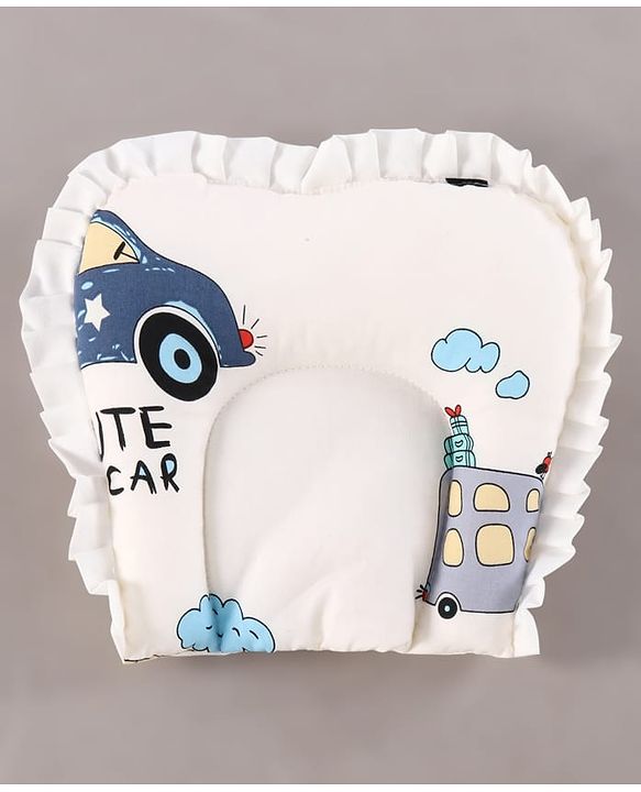 Babyhug Premium Super Saver Bedding Combo Set of 3 - Cute Car Print 100% Cotton| Pillows & Bolsters Included Lightweight & Travel Friendly Breathable Fabric Gifting Option for 0 to 6 Months - Beige