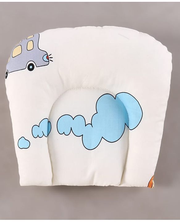 Babyhug Premium Super Saver Bedding Combo Set of 3 - Cute Car Print 100% Cotton| Pillows & Bolsters Included Lightweight & Travel Friendly Breathable Fabric Gifting Option for 0 to 6 Months - Beige