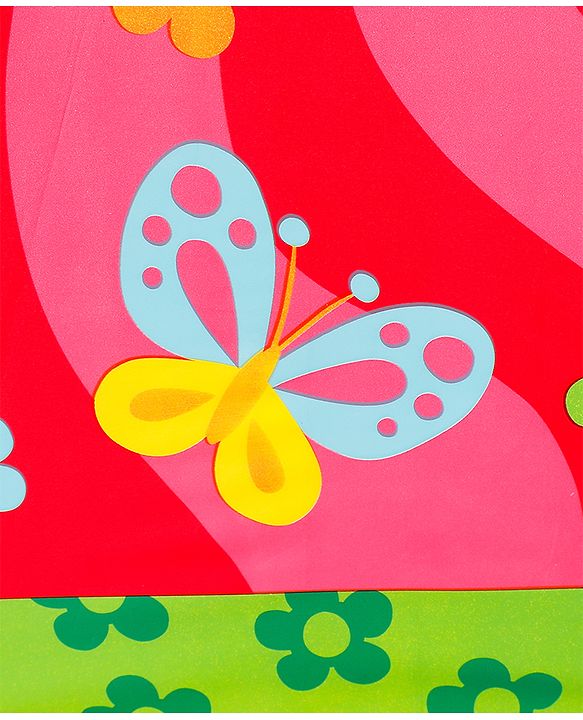 Babyhug Free Size Floral & Butterfly Printed Umbrella - Fuchsia