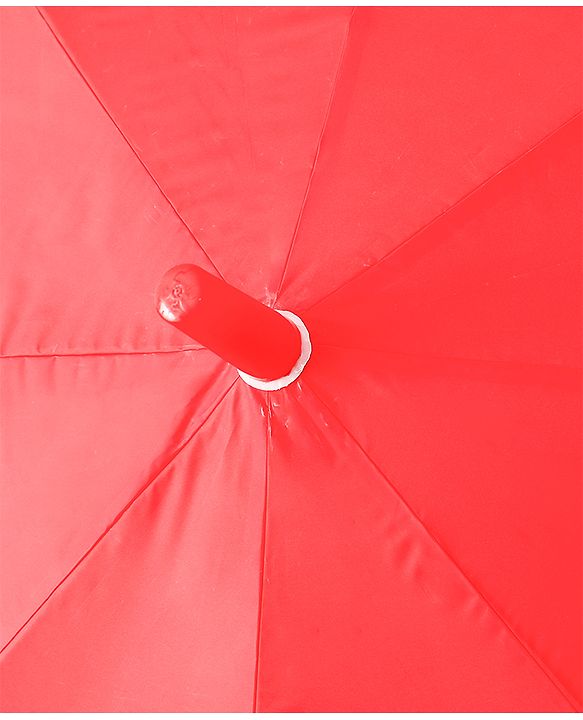 Babyhug Free Size Caterpillar & Floral Printed Umbrella - Red