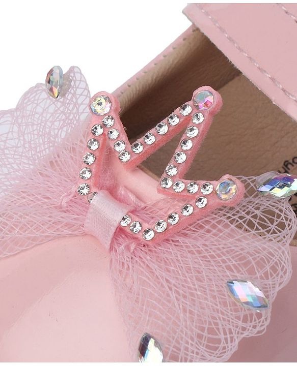 Cute Walk by Babyhug Booties With Bow Applique - Pink