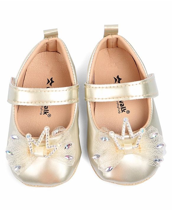 Cute Walk by Babyhug Booties With Bow Applique - Pink