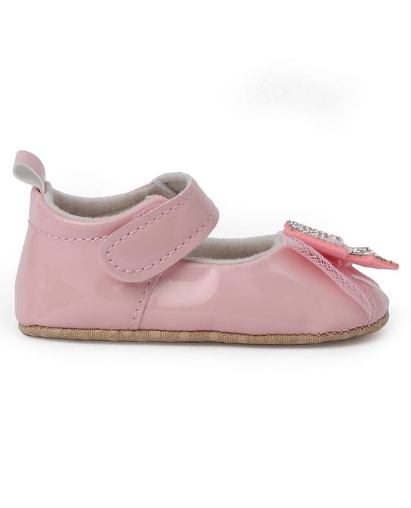 Cute Walk by Babyhug Booties With Bow Applique - Pink