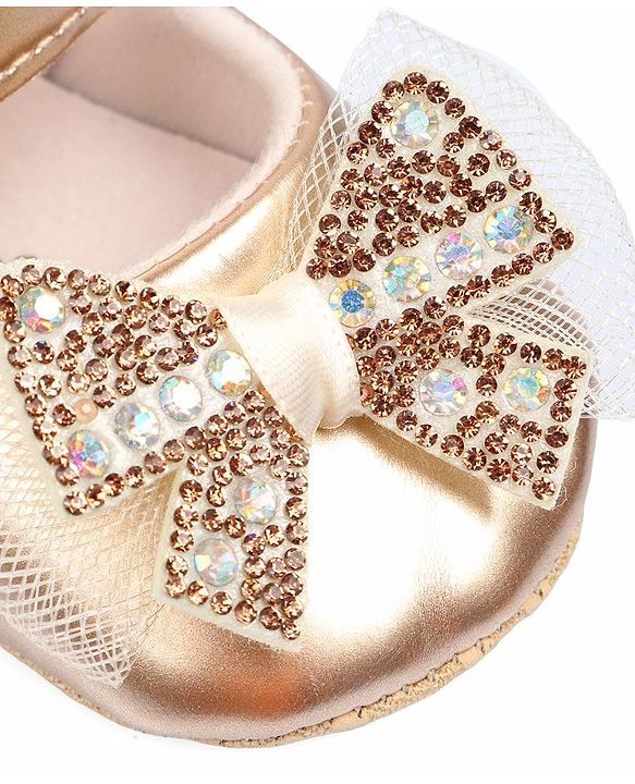 Cute Walk by Babyhug Booties With Bow Applique - Pink