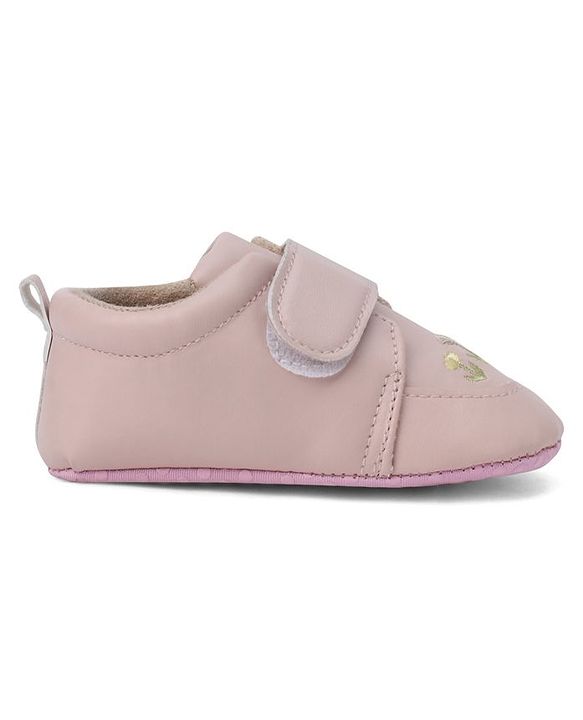Cute Walk by Babyhug Booties With Floral Embriodery - Pink
