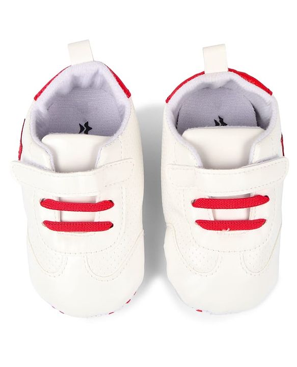 Cute Walk by Babyhug Velcro Closure Booties with Star Applique - Pink & White