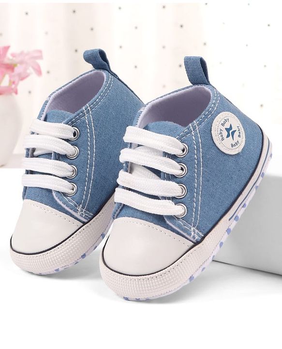 Cute Walk by Babyhug Slip On Booties - Blue