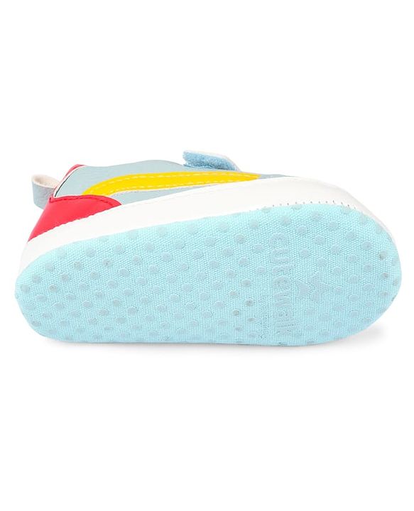 Cute Walk by Babyhug Velcro Closure Solid Booties - Blue