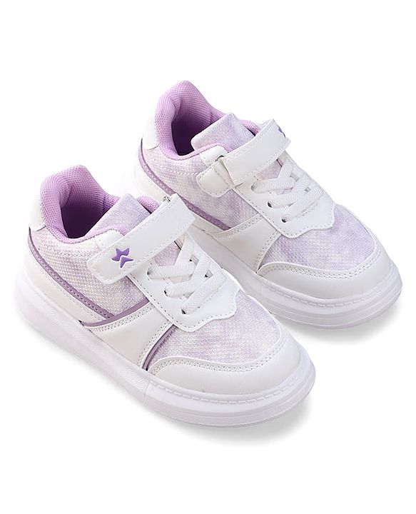 Cute Walk by Babyhug Velcro Closure Sneakers with Lace Detailing - Pink