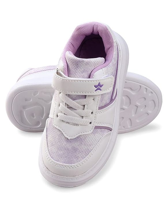 Cute Walk by Babyhug Velcro Closure Sneakers with Lace Detailing - Pink